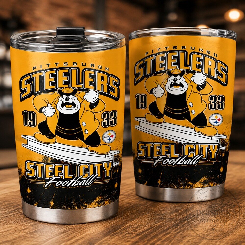 Steelers Disney Shirt Tumbler for Ultimate Game Day Style