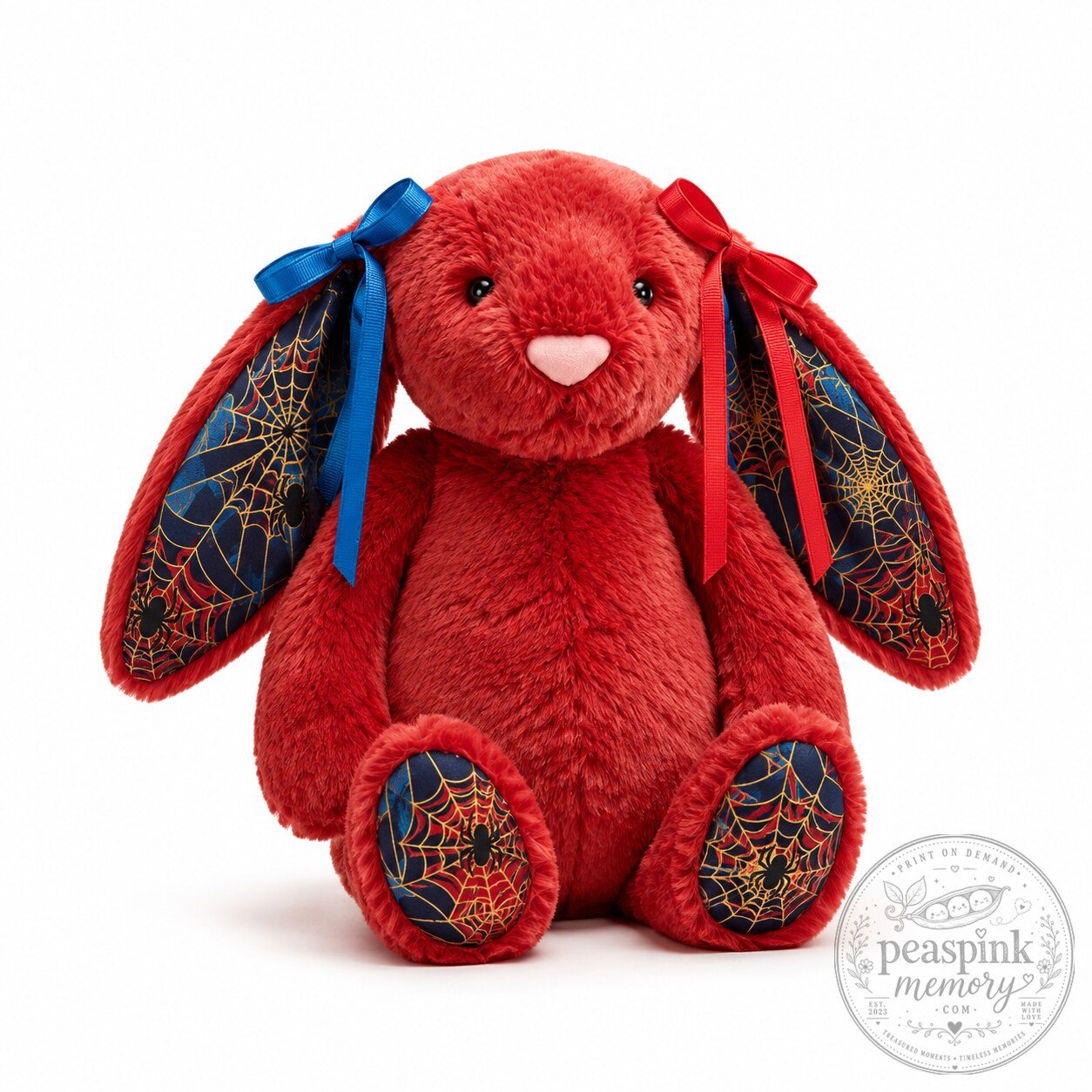 Jellycat Bunny Spider Superhero Soft Plush Bunny Stuffed Animal Toy