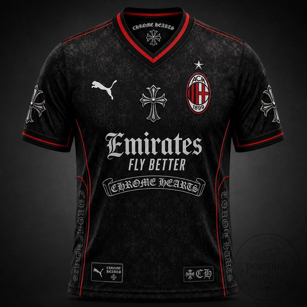 AC Milan x Puma x Chrome Hearts Jersey for Stylish Fan Experience
