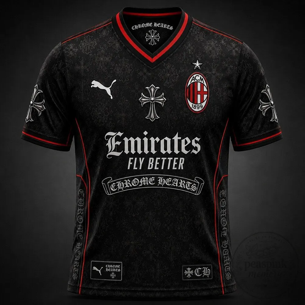 AC Milan x Puma x Chrome Hearts Jersey for Stylish Fan Experience