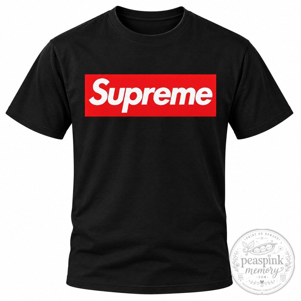 Supreme Classic Red Box Logo Black T-Shirt 5 Supreme Classic Red Box Logo Black T-Shirt