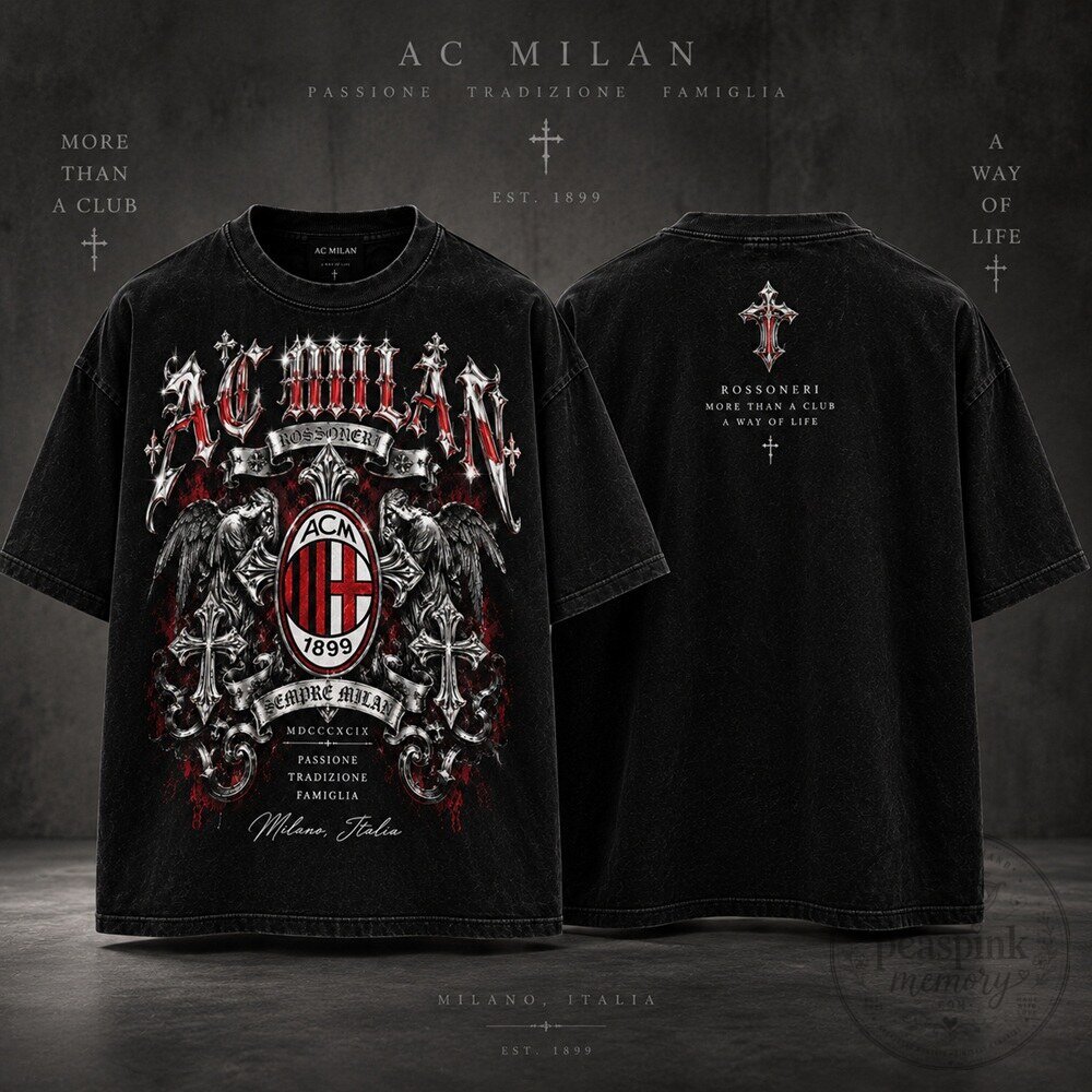 AC Milan Chrome Hearts Oversized T-Shirt