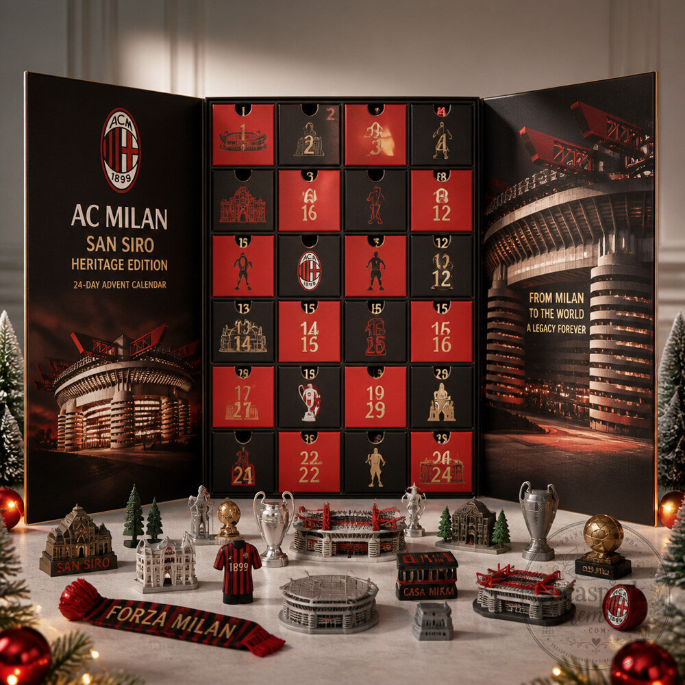 AC Milan Soccer Advent Calendar With San Siro Heritage Collectibles