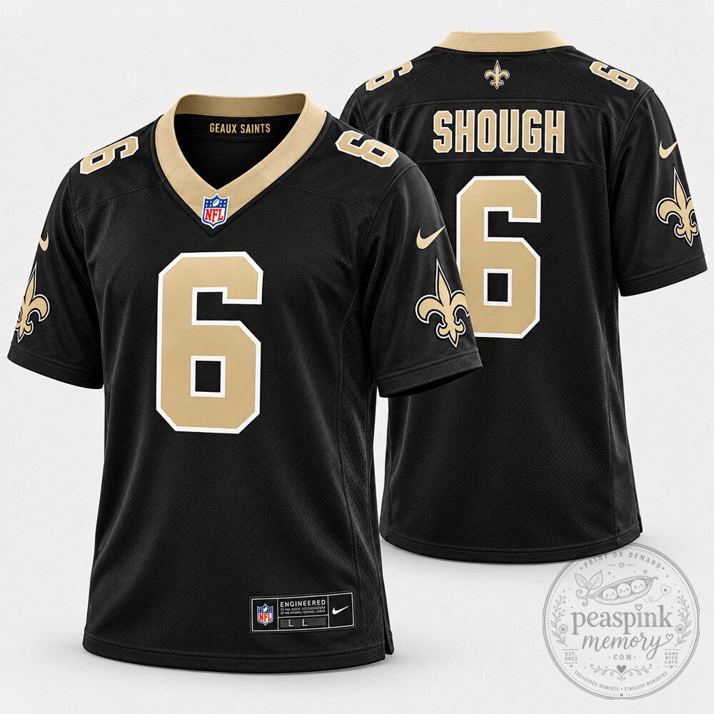 Tyler Shough Saints Jersey Mockup Hot Game 2026
