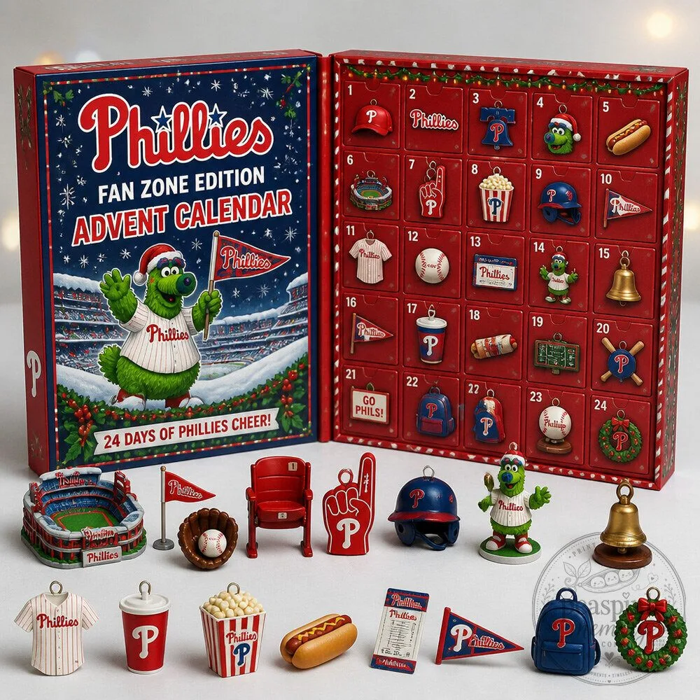 24 Day Phillies Baseball Advent Calendar With Fan Zone Stadium Collectibles