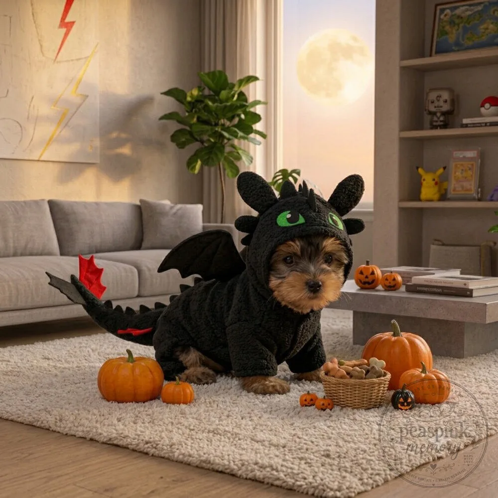 Toothless Dragon Babi Dog Halloween Costume Trending