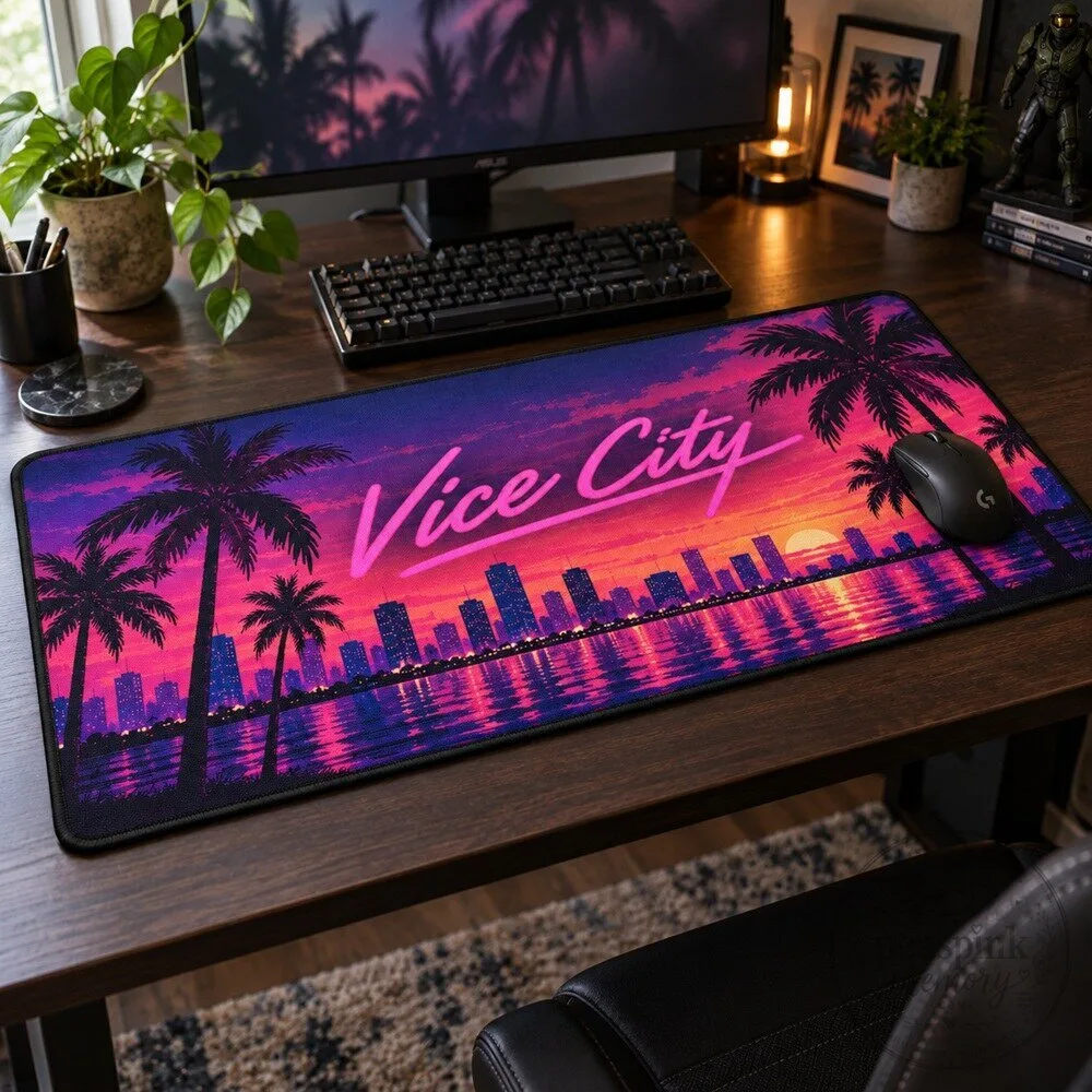 GTA VI Vice City Sunset Gaming Desk Mat 2026