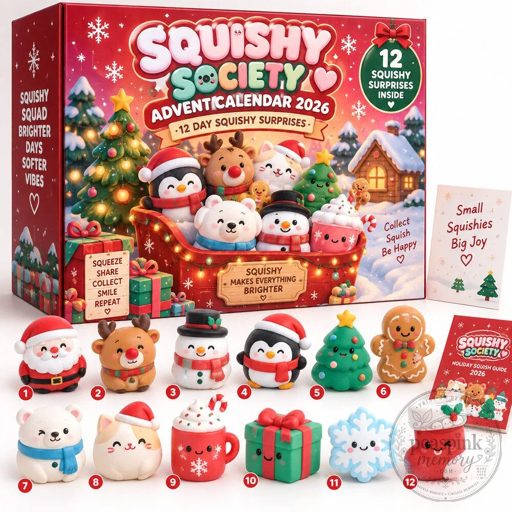 Squishy Society 12 Day Squishy Advent Calendar 2026