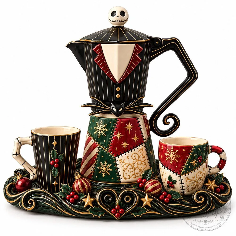 Limited Edition Jack and Sally Moka Set for Unique Collectors